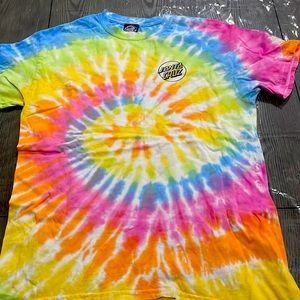 Unisex Santa Cruz tee size medium,tie -dye .